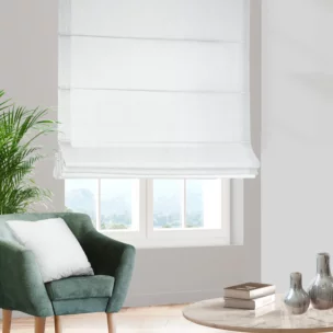 Roleta rzymska naturalna z tkaniny typu Blackout zaciemniającej w 100%