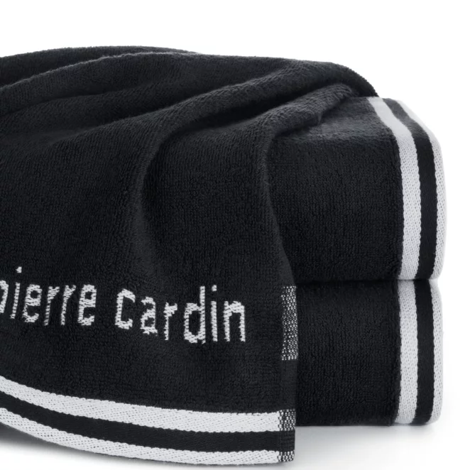 Ręcznik do rąk 30x50 cm bawełniany kolor czarny z kolekcji Pierre Cardin