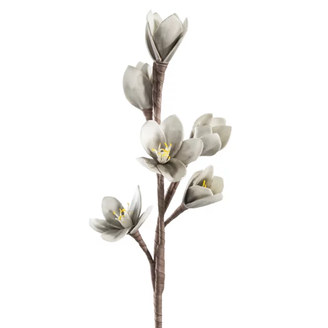 Kwiat sztuczny srebrny 68 cm