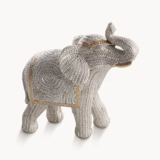 Figurka srebrna słoń 13x6x14 cm VALERI