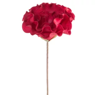 Kwiat sztuczny bordowy z plastycznej pianki foamiran 65 cm