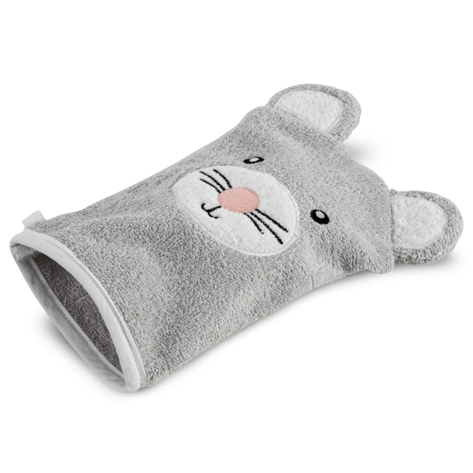 Myjka do kąpieli dziecięca 15x21 cm bawełniana kolor srebrny 350 g/m2 BABY 71
