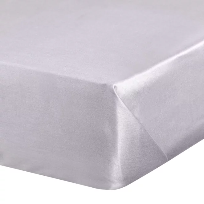 Prześcieradło jersey z gumką 90x200 cm z bawełny kolor jasnoszary 140 g/m2