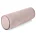 Poduszka dekoracyjna wałek 15 x 45 cm welwetowa pudrowa zdobiony kontrastującą lamówką GAJA