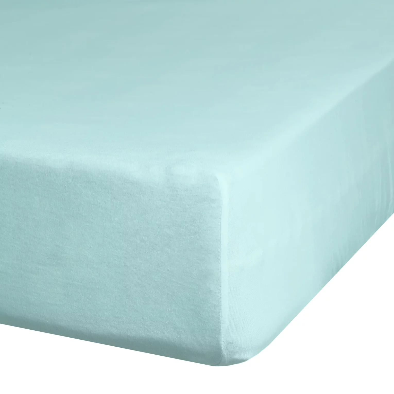 Prześcieradło jersey z gumką 240x220 cm z bawełny kolor miętowy 125 g/m2 Design 91