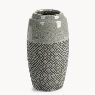 Wazon dekoracyjny stalowy w nowoczesnej stylistyce 13x25 cm NORI
