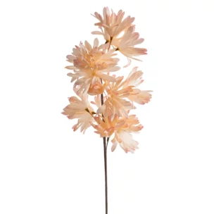 Kwiat sztuczny jasnopomarańczowy z plastycznej pianki foamiran 75 cm