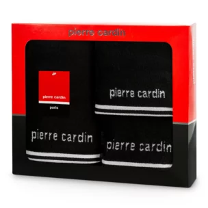 Zestaw ręczników bawełnianych na prezent 3 szt kolor czarny 500 g/m2 ROCCO Pierre Cardin