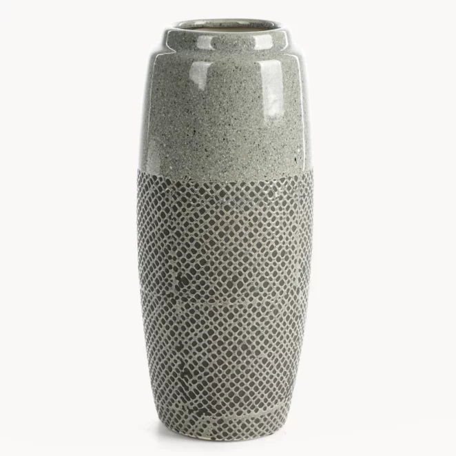 Wazon dekoracyjny stalowy w nowoczesnej stylistyce 16x36 cm NORI