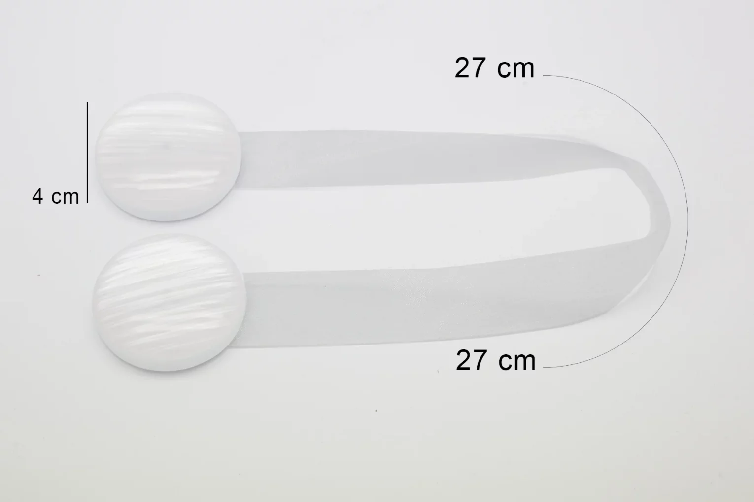 Zestaw 2 sztuk upinaczy do zasłon dekoracyjnych z magnesem