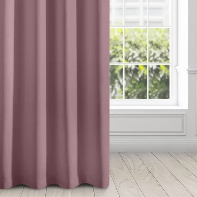 Zasłona ciemnoróżowa, matowa 140x250 cm przelotka - TRIS