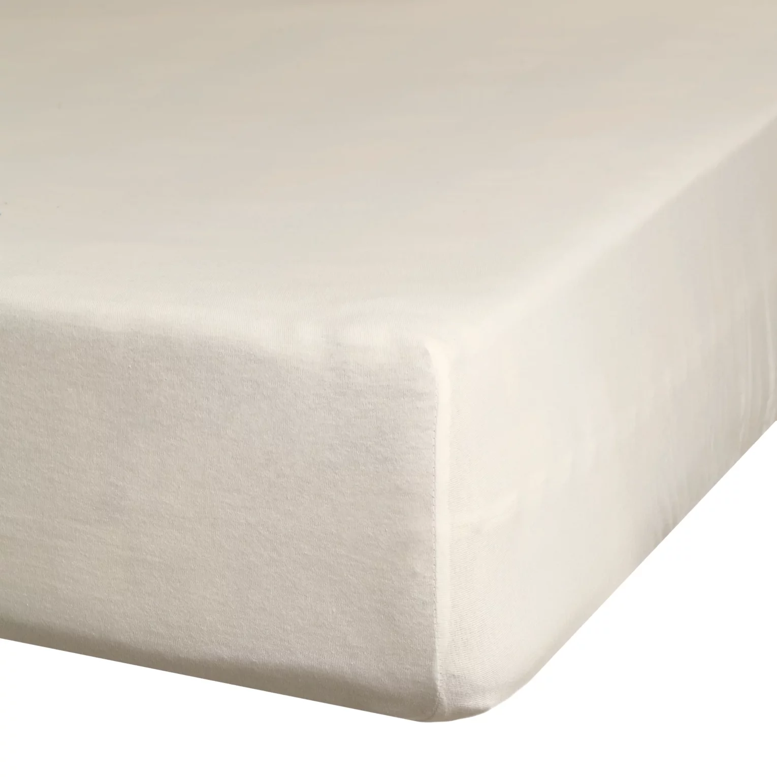 Prześcieradło jersey z gumką 120x200 cm z bawełny kolor beżowy 125 g/m2 Design 91