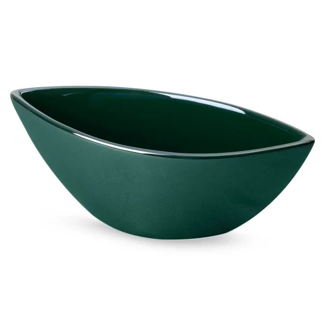 Misa ceramiczna dekoracyjna turkusowa o kształcie łódki 30x12x12 cm BENTO