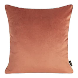 Poszewka na poduszkę 45x45 cm welwetowa kolor ciemnor&oacute;żowy, jasnoszary, dwustronna wypustką na brzegach VELVET 57 Eurofirany Premium