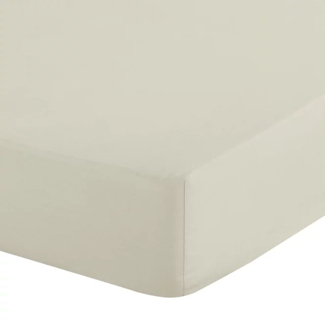 Prześcieradło z gumką 100x200 cm z mikrowłókna kolor kremowy 90 g/m2 SOFT Design 91