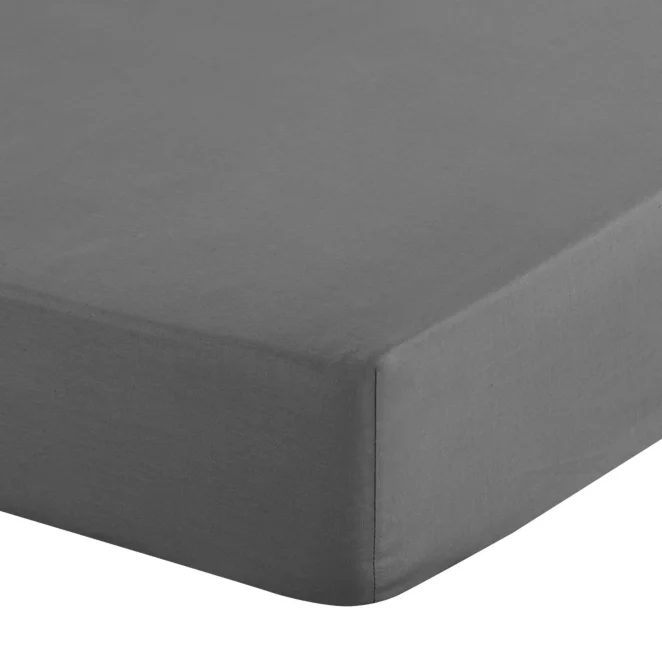 Prześcieradło z gumką 160x200 cm z mikrowłókna kolor stalowy 90 g/m2 SOFT Design 91
