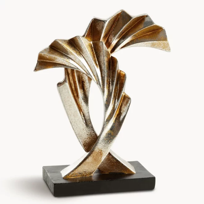 Figurka złoto-czarna półmatowa 20x8x25 cm ZOE