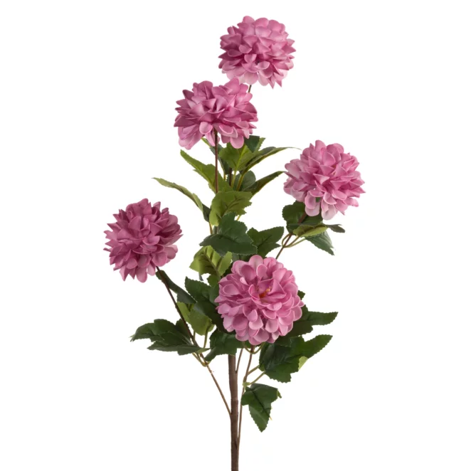 Kwiat sztuczny fioletowy z plastycznej pianki foamiran 75 cm