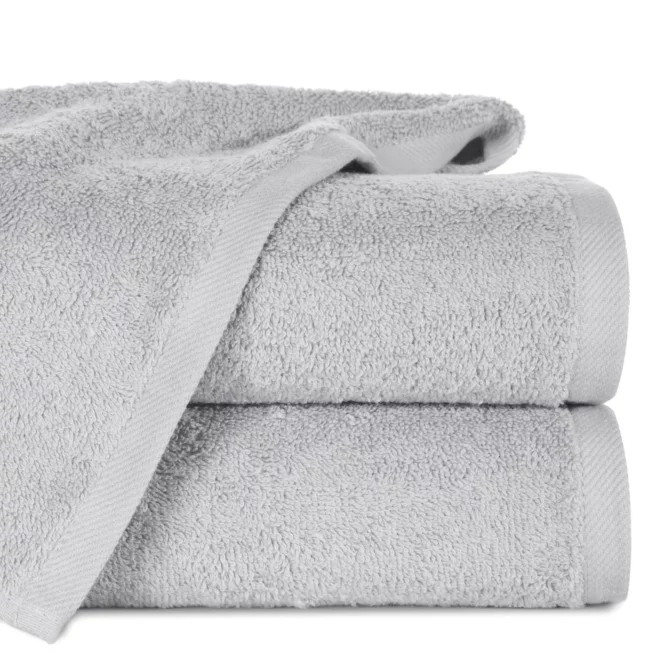 Ręcznik kąpielowy 50x100 cm bawełniany kolor srebrny 500 g/m2 GŁADKI 2