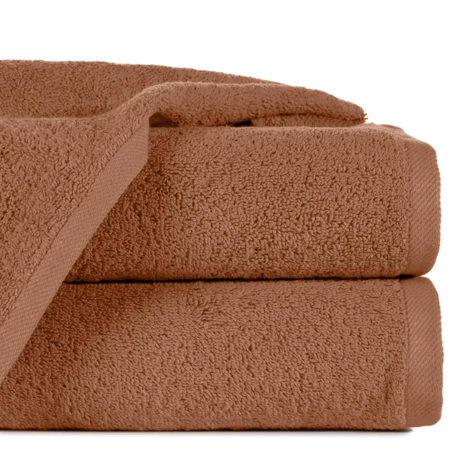 Ręcznik kąpielowy 50x100 cm bawełniany kolor brązowy 500 g/m2 GŁADKI 2