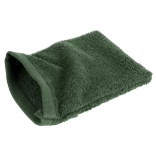 Myjka do kąpieli 16x21 cm bawełniana kolor ciemnozielony 500 g/m2 GŁADKI 2