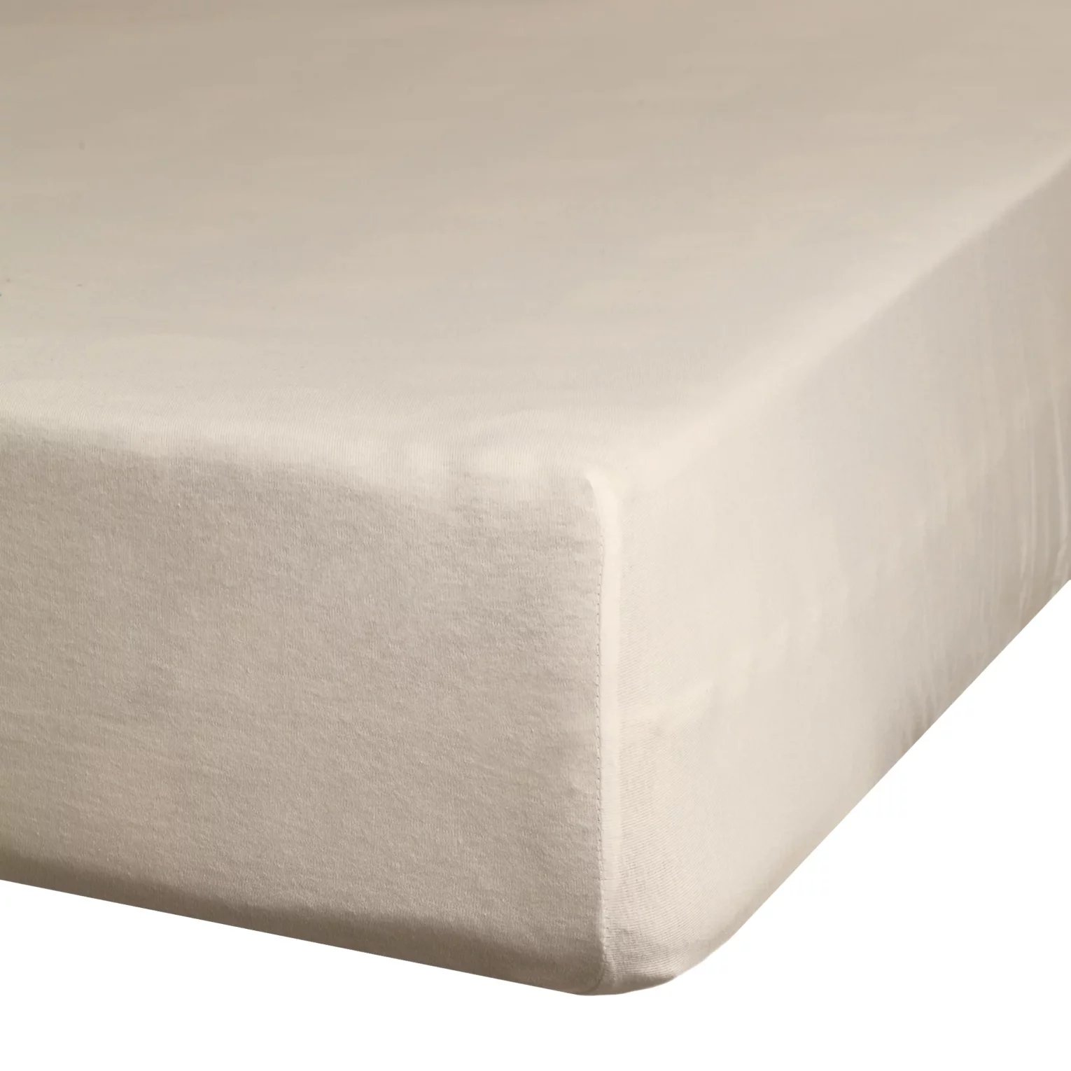 Prześcieradło jersey z gumką 160x200 cm z bawełny kolor beżowy 190 g/m2 Eurofirany Premium
