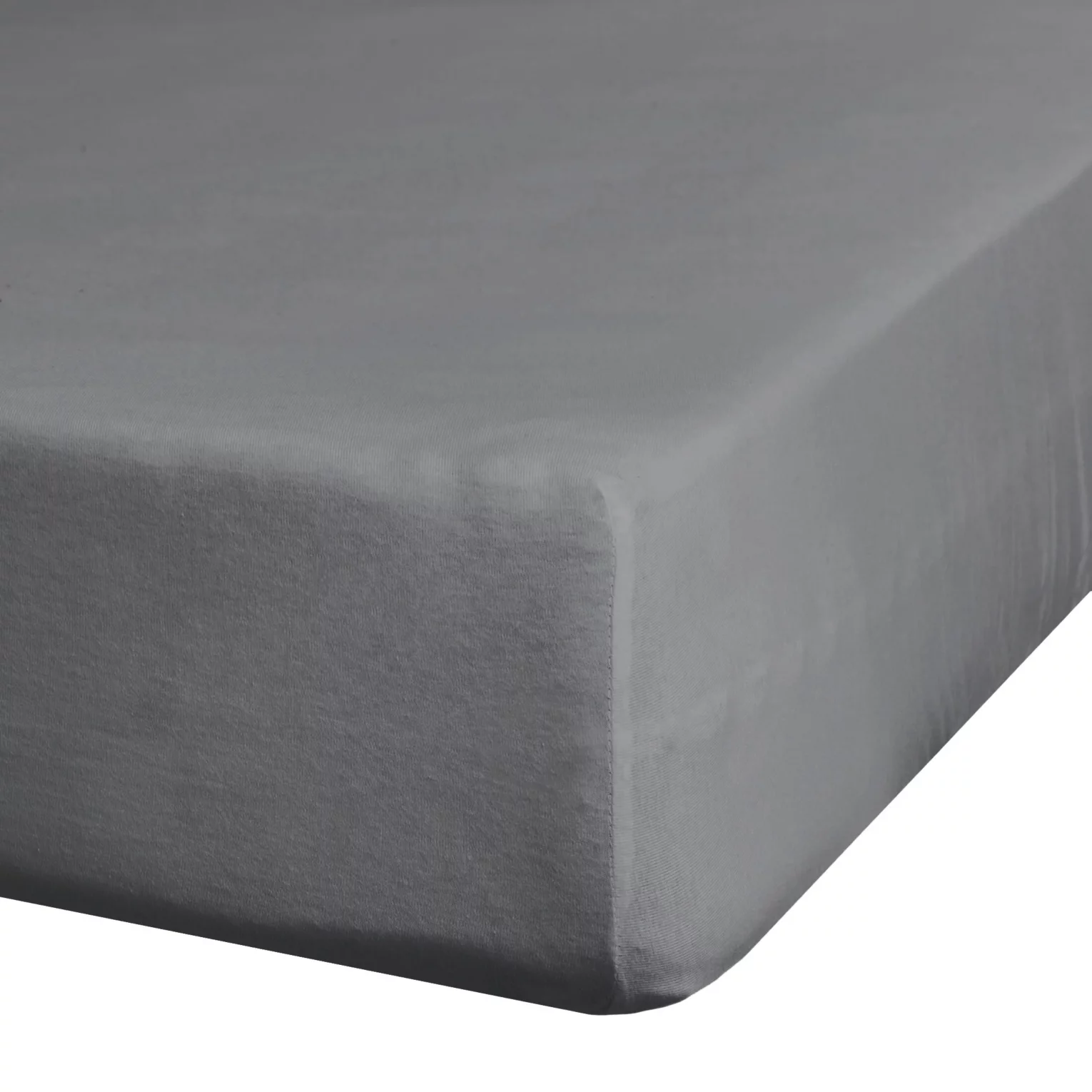 Prześcieradło jersey z gumką 90x200 cm z bawełny kolor stalowy 190 g/m2 Eurofirany Premium