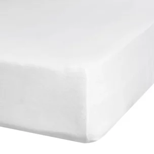 Prześcieradło jersey z gumką 240x220 cm z bawełny kolor biały 190 g/m2 Eurofirany Premium