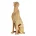 Figurka złota pantera o drobnym strukturalnym wzorze 12x8x23 cm ELDO 2
