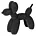 Figurka czarna pies  o drobnym strukturalnym wzorze 18x7x16 cm ELDO 3