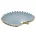 Patera ceramiczna dekoracyjna niebiesko-złota  w formie liścia 40x38x5 cm HIRAL