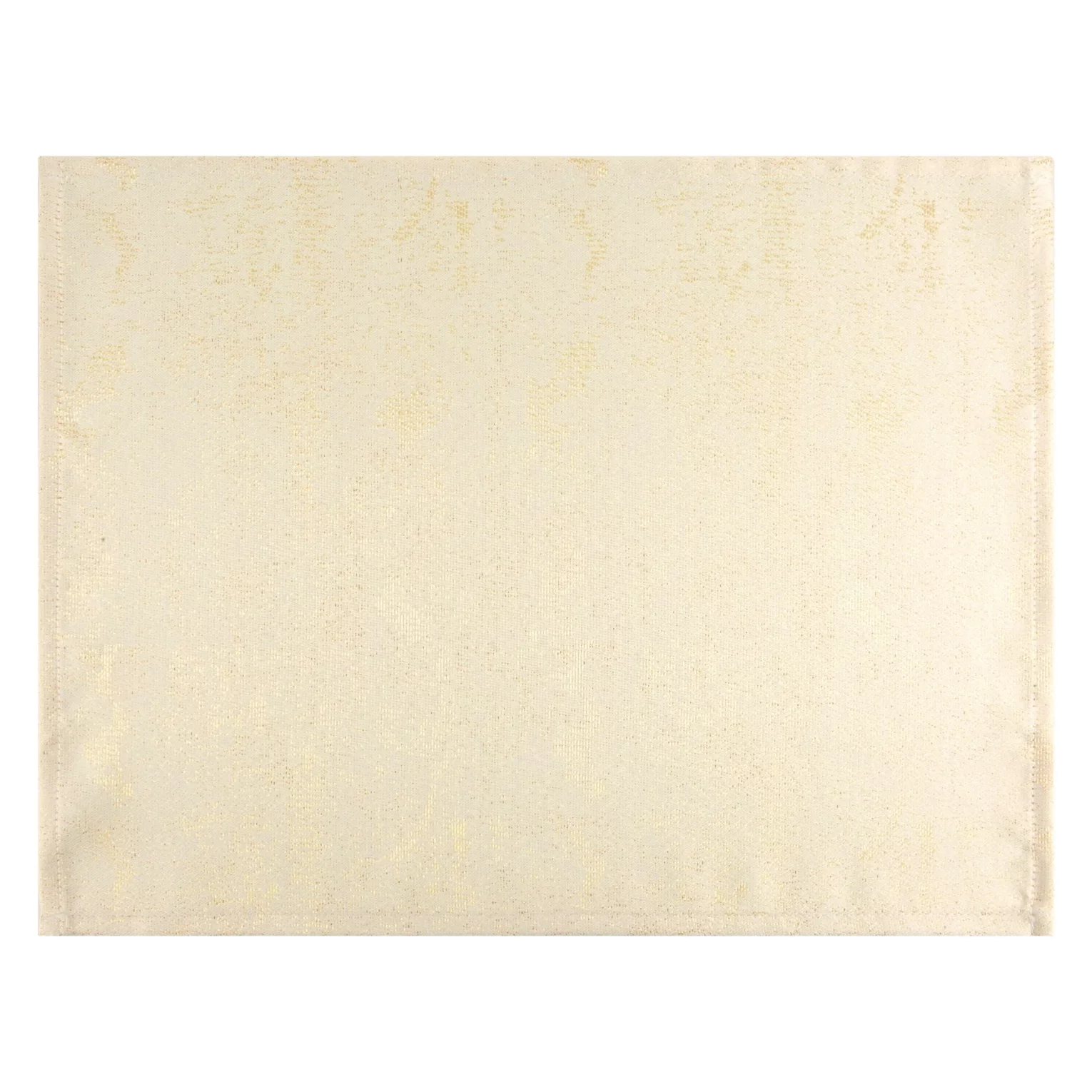 Komplet serwetek 4 szt 30x40 cm kremowy SPARKLE przeszywanych złotą nicią