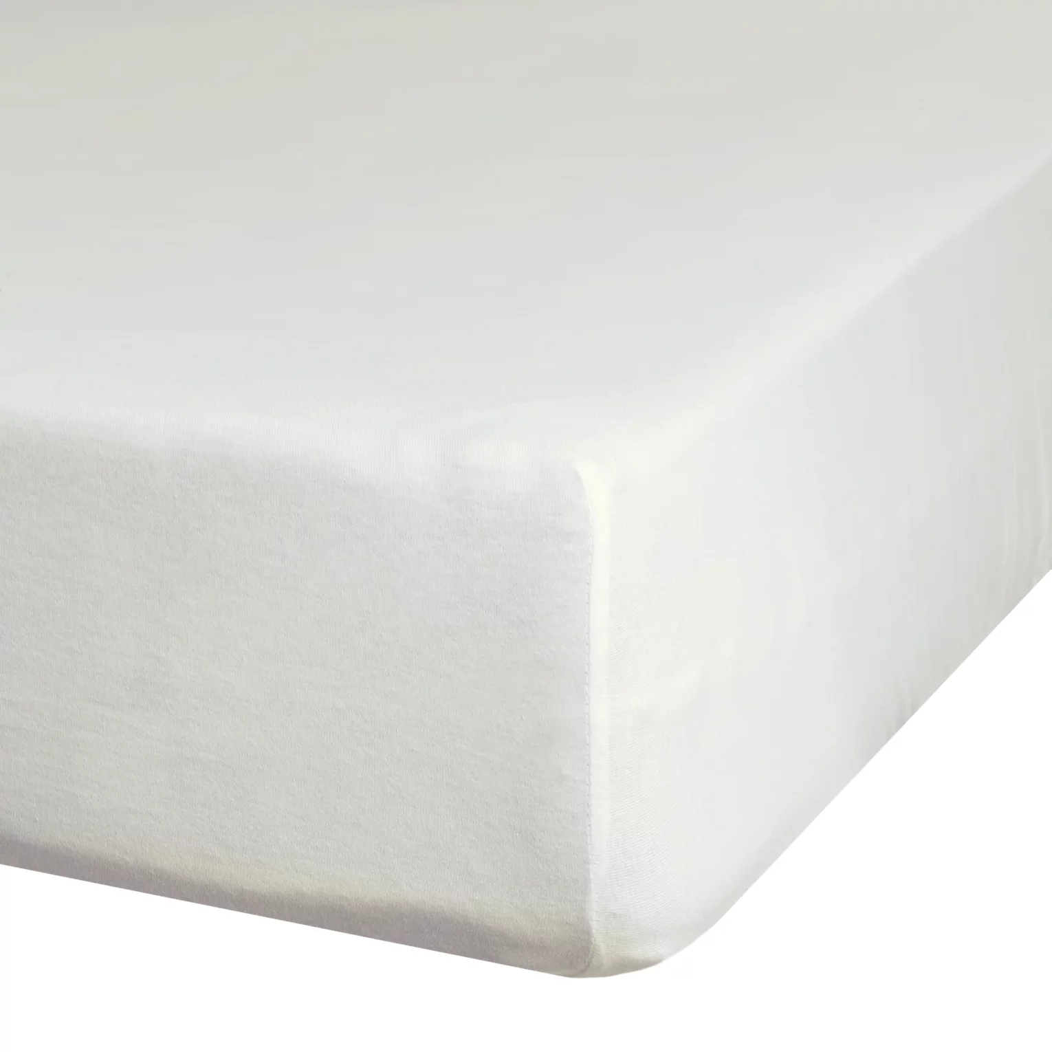Prześcieradło jersey z gumką 140x200 cm z bawełny kolor kremowy 125 g/m2 Design 91