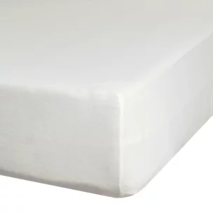 Prześcieradło jersey z gumką 220x200 cm z bawełny kolor kremowy 125 g/m2 Design 91