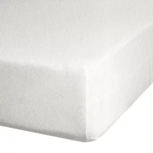 Prześcieradło frotte z gumką 180x200 cm z bawełny kolor kremowy 170 g/m2 Design 91