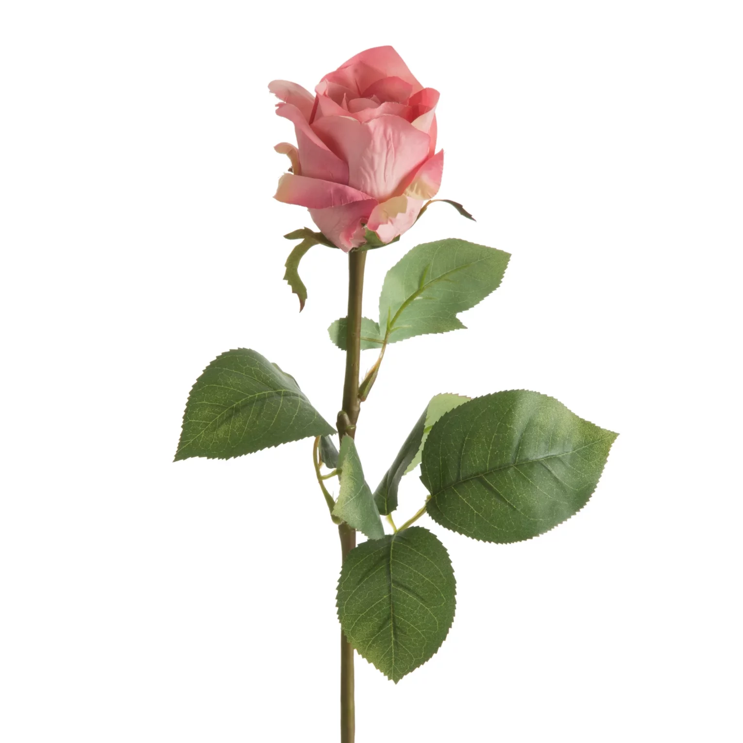 Kwiat sztuczny róża różowa 68 cm