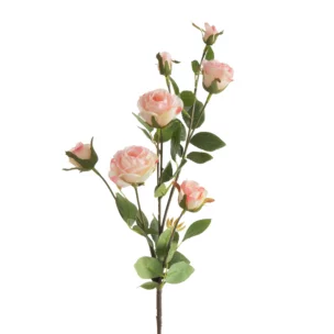 Kwiat sztuczny róża różowa 75 cm