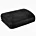 Narzuta welwetowa czarna 170x210 cm pikowana metodą hot press w geometryczny wzór LUIZ 3 Design 91