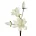 Kwiat sztuczny magnolii biało, srebrny oprószony brokatem z plastycznej pianki foamiran 59 cm