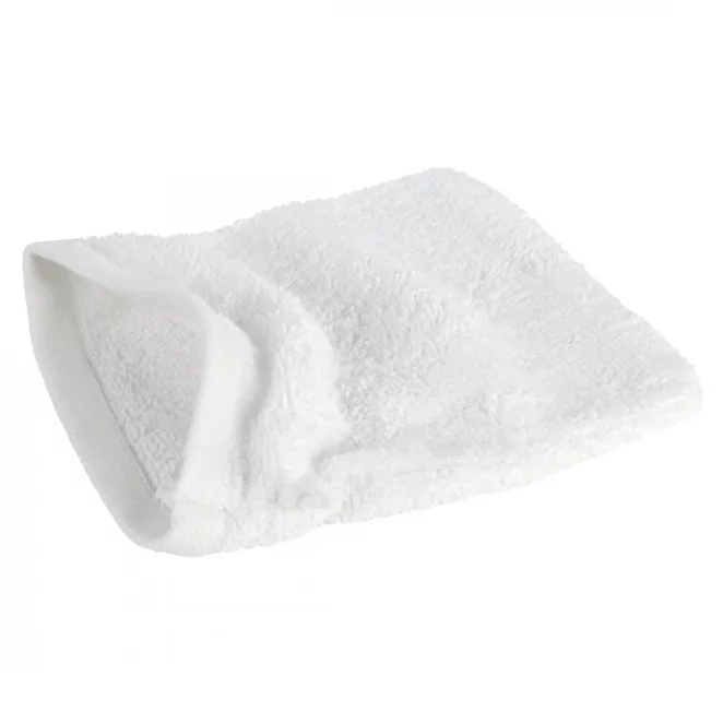 Myjka do kąpieli  16x21 cm bawełniana kolor biały 500 g/m2 GŁADKI 2