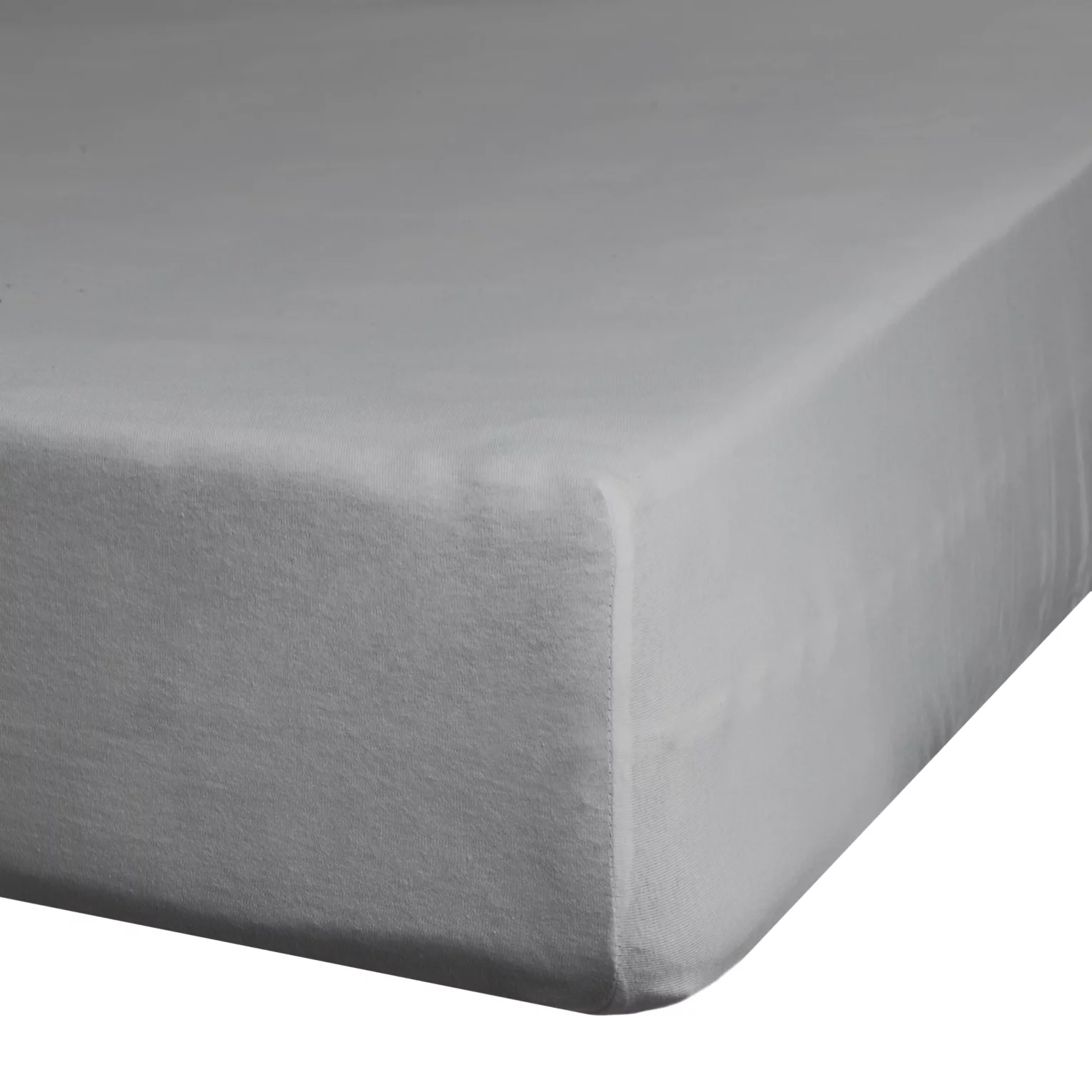 Prześcieradło gładkie z gumką 180x200 cm z satyny bawełnianej kolor stalowy 125 g/m2 NOVA 3