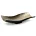 Patera metalowa czarno-złota o falujących brzegach  36x16x9 cm  PEDRO