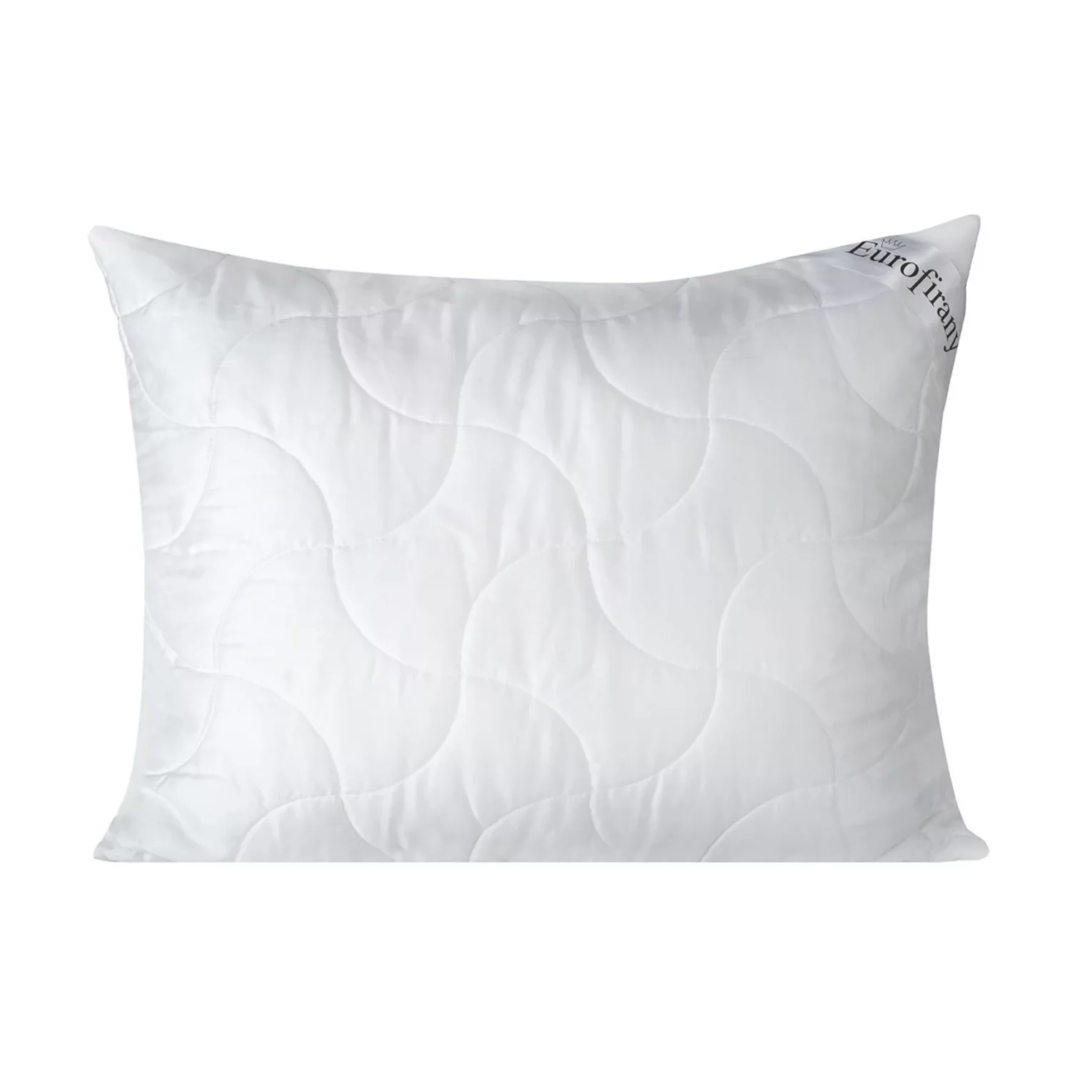 Poduszka 50 x 60 cm biała z wypełnieniem z lekkich kulek z włókna poliestrowego PLATINUM