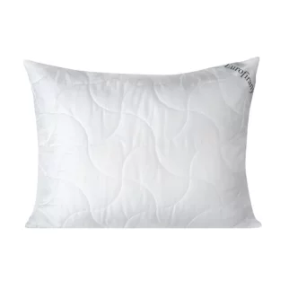 Poduszka 70 x 80 cm biała z wypełnieniem z lekkich kulek z włókna poliestrowego PLATINUM