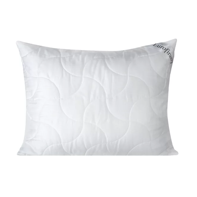 Poduszka 70 x 80 cm biała z wypełnieniem z lekkich kulek z włókna poliestrowego PLATINUM