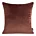 Poszewka na poduszkę 45x45 cm welwetowa, bordowo jasnoszara, dwustronna z wypustką na brzegach VELVET 57 Eurofirany Premium