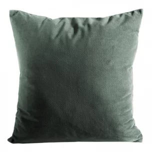 Poszewka na poduszkę 45x45 cm welwetowa ciemnomiętowa z drobnym strukturalnym wzorem MILO