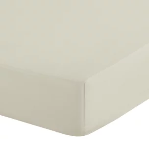 Prześcieradło z gumką 220x200 cm z mikrowłókna kolor kremowy 90 g/m2 SOFT Design 91