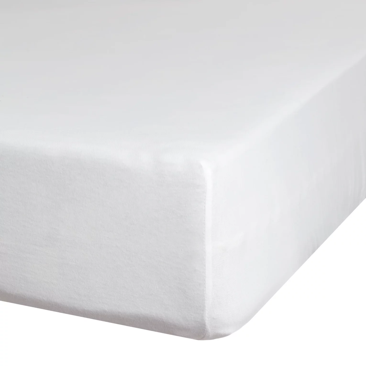 Prześcieradło jersey z gumką 90x200 cm z bawełny kolor biały 125 g/m2 Design 91