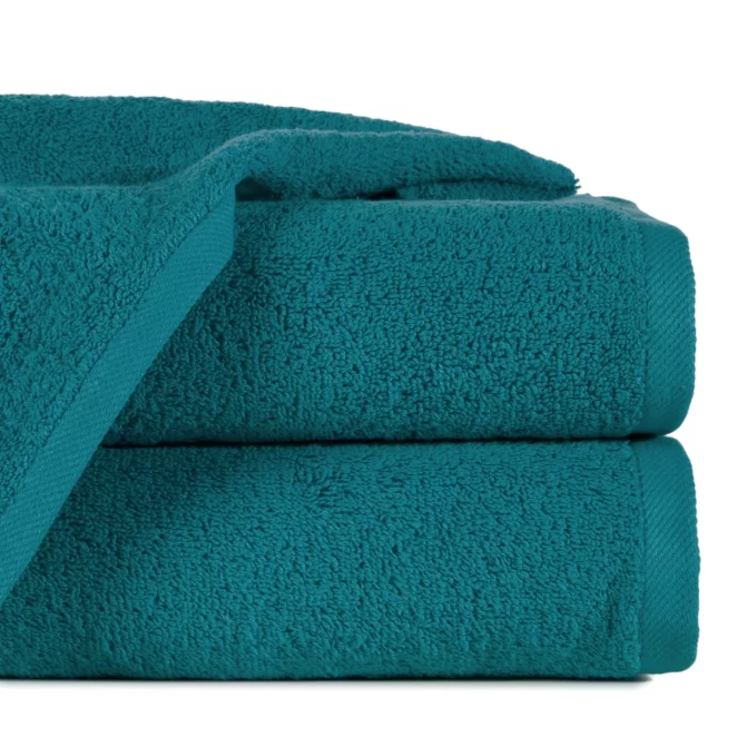 Ręcznik kąpielowy 50x100 cm bawełniany kolor ciemnoturkusowy 500 g/m2 GŁADKI 2